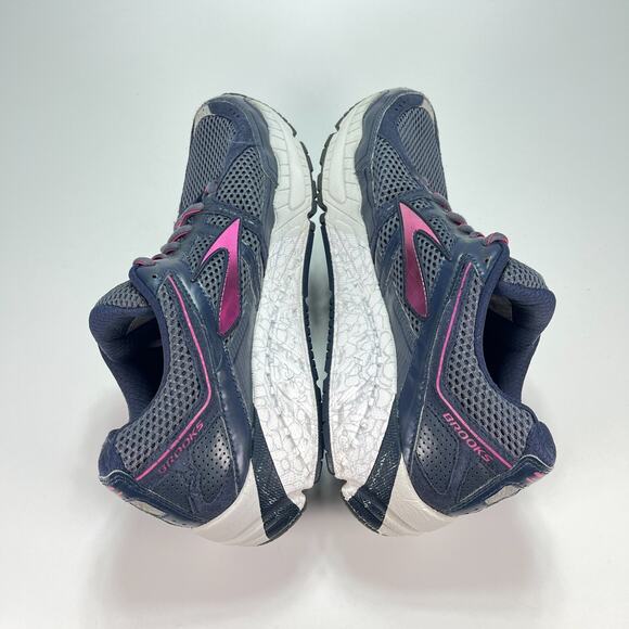 BROOKS Addiction 12 Navy Purple Lace Up Low Running Shoes Women's Size 11 - Picture 7 of 11